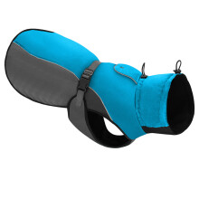 (Blue, 2XL) Waterproof Big Dog Clothes Warm Large Dog Coat Jacket Reflective Raincoat Clothing For Medium Large Dogs French Bulldog