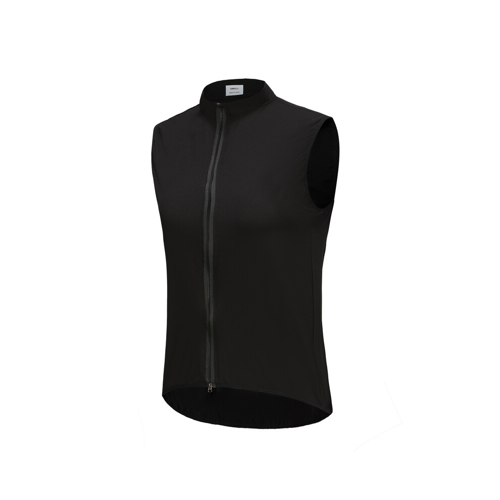 (P212025-Black, Asia-2XL) Men Windproof Waterproof Spring Summer Cycling Sleeveless Jacket Bicycle Clothing Bike Mtb Vest Jersey