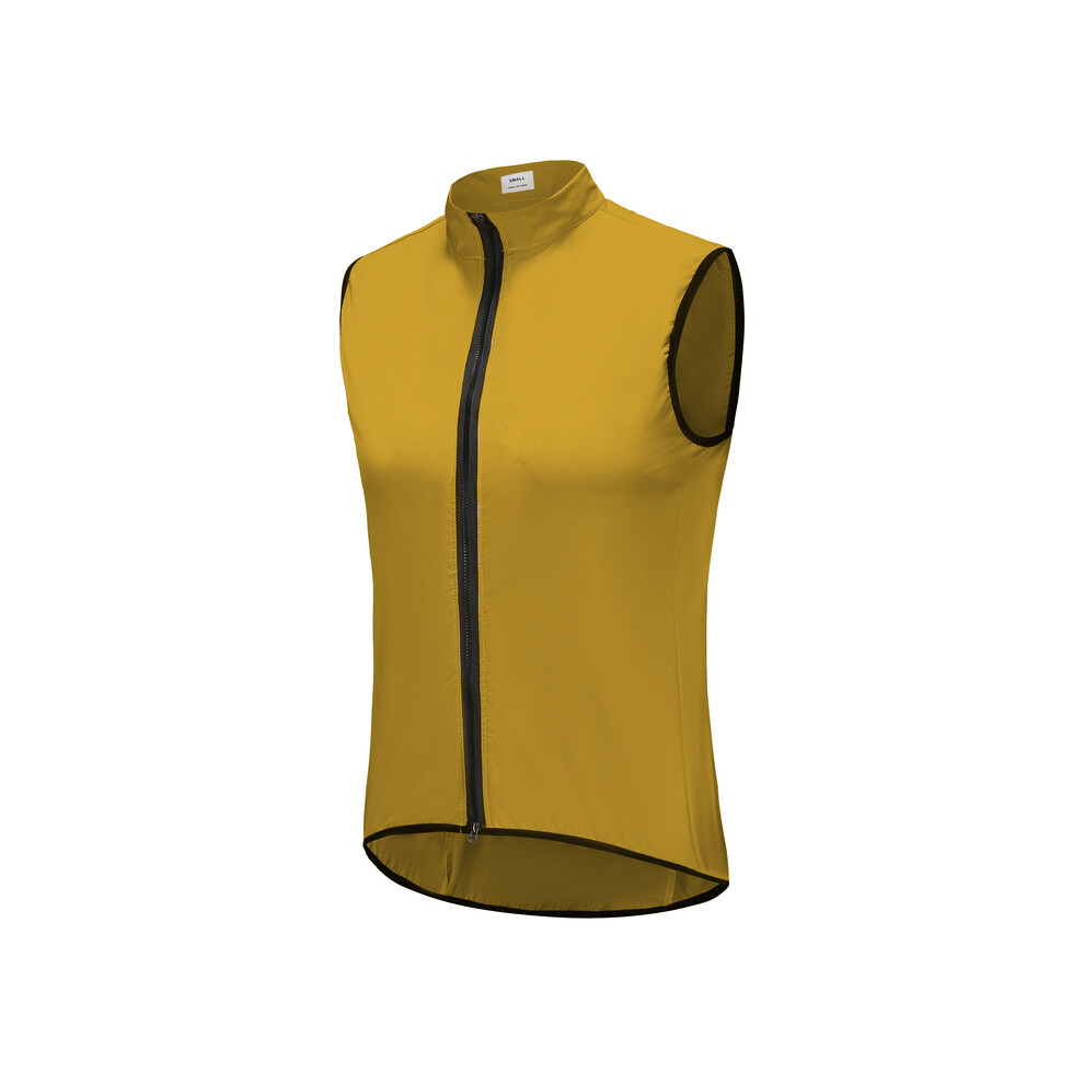 Maxpower (P212025-Yellow, Asia-M) Men Windproof Waterproof Spring Summer Cycling Sleeveless Jacket Bicycle Clothing Bike Mtb Vest Jersey