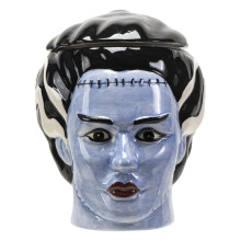 A noiva de Frankenstein Ceramic Cookie Jar Halloween Decor Acess   rio de cozinha
