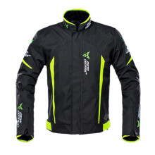(1702-Green Jacket, M) Waterproof Motorcycle Jacket Moto Jacket +Pants Riding Racing Motorbike Clothing Moto Suit for 4 Season