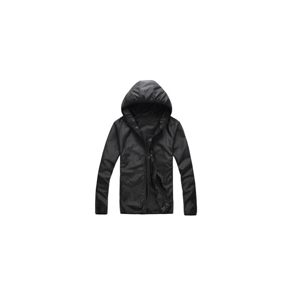Maxpower (A2 Black, Xxl) Quick Dry Skin Coat Sunscreen Waterproof Uv Women Thin Army Outwear Ultra-Light Windbreake Jacket Women Men Windproof Coat Jacke