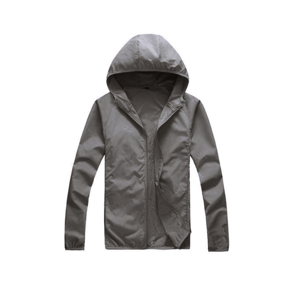 Maxpower (B1 Grey, Xl) Quick Dry Skin Coat Sunscreen Waterproof Uv Women Thin Army Outwear Ultra-Light Windbreake Jacket Women Men Windproof Coat Jacke