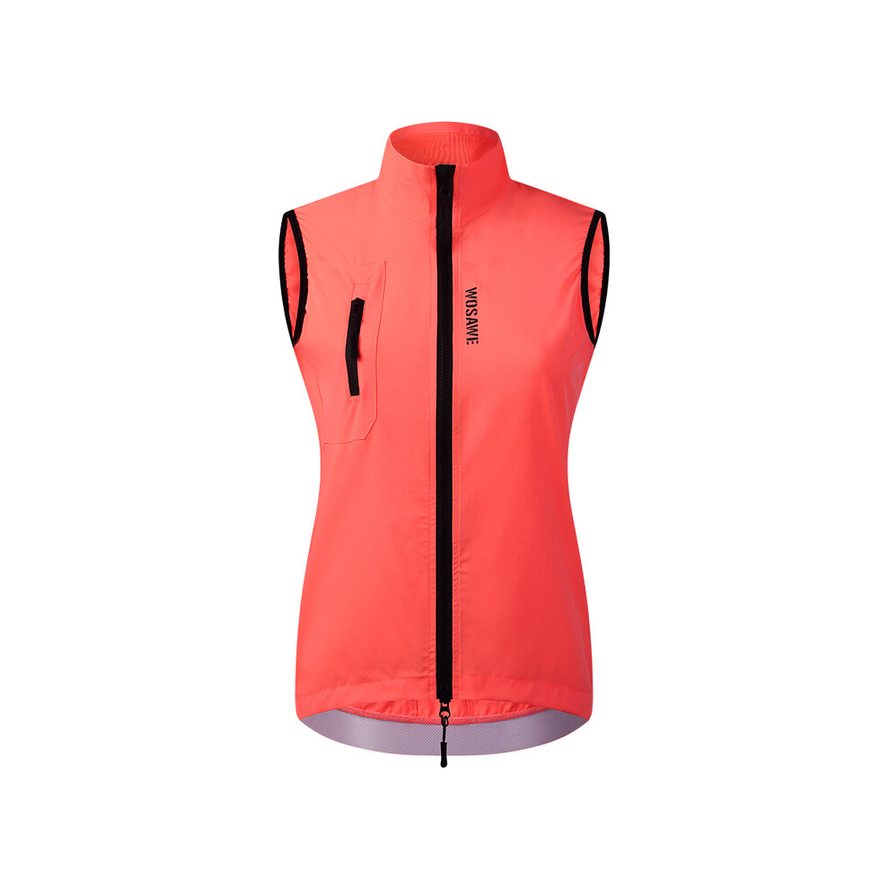 (Pink vest, EU L (ASIA XL)) Ultra-Light Rainproof Windbreaker Breathable Waterproof Windproof Protective Coat For Outdoor Cycling Jackets Women Vest
