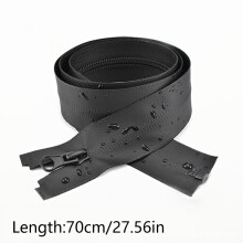 (70cm) Long Nylon Zippers 50 55 60 65 70 75 80 85 90 95 100 120 150 Cm Coil Zipper Outdoor Waterproof Open-end Garment Jacket Zipper