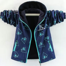 (As the picture, 11T) Autumn Children's Clothes Double-sided Wear Jacket Fleece Coat Boy Waterproof Windproof Children Outerwear Sport Jacket For Boys