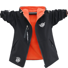 (Black, 13T) Autumn Children's Clothes Double-sided Wear Jacket Fleece Coat Boy Waterproof Windproof Children Outerwear Sport Jacket For Boys