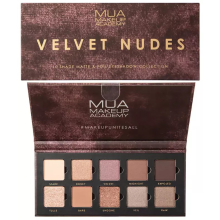 MUA Velvet Eyeshadow Palette Nude Matte And Foil Eyeshadow Collection