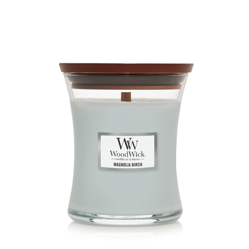 Woodwick Magnolia Birch Holiday Candle Gifts For Women And Men 16 Oz Ellipse Candle With Crackling Wick