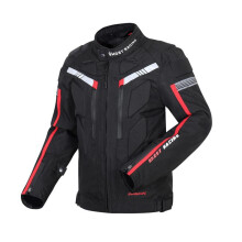 (Black, L) Motorcycle Jackets Men Motocross Riding Jacket with Armor Motorbike Protective Pads Gear Waterproof 600D Oxford Racing Jacket
