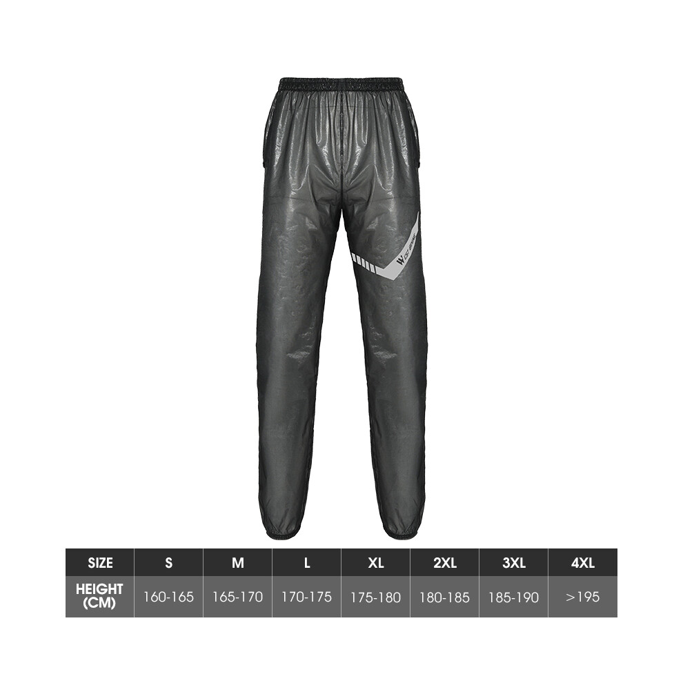 Maxpower ( Pants, M) Cycling Raincoat Waterproof Breathable Cycling Jacket Reflective Clothing Men Sports Mtb Bike Raincoat Ciclismo Black