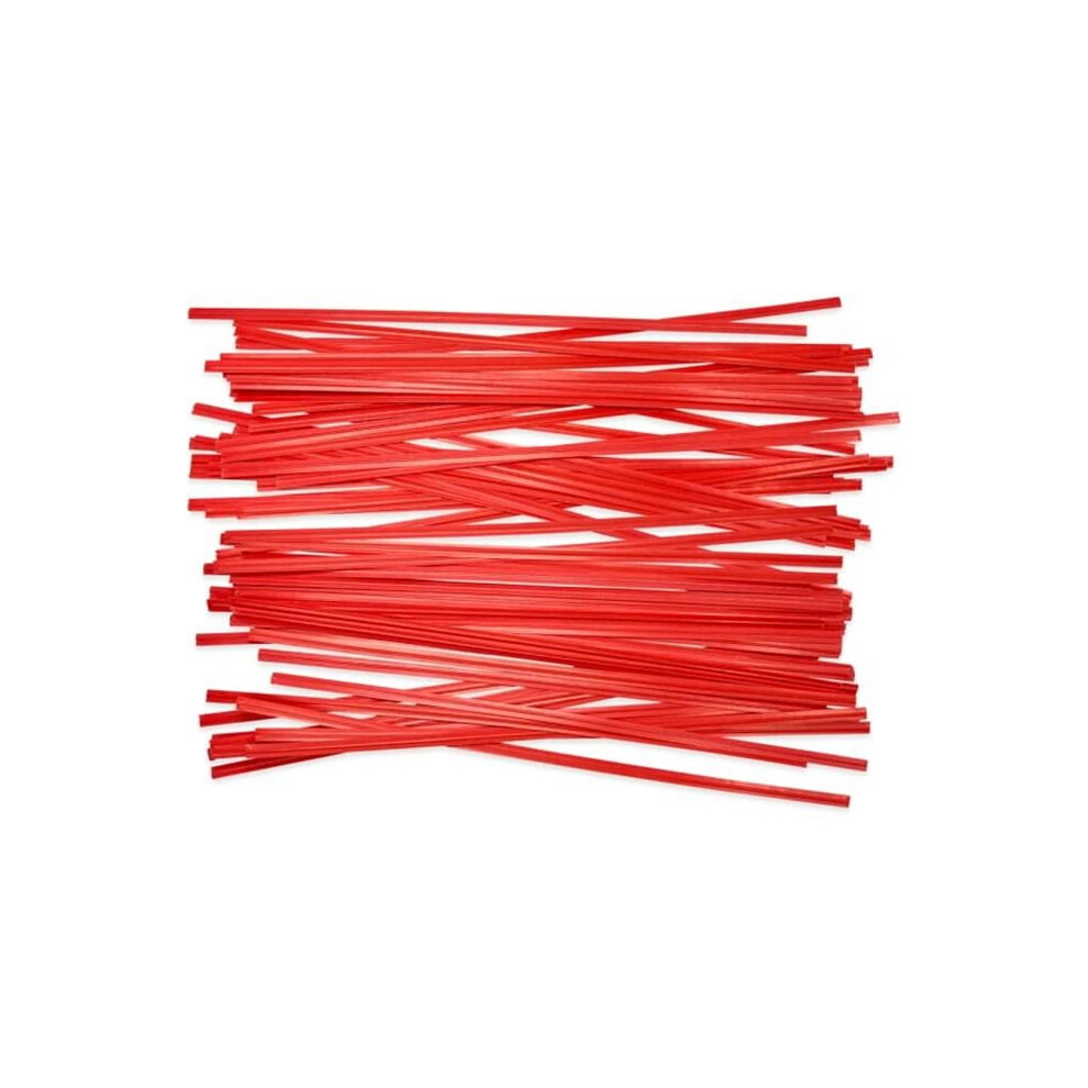 International Plastics TT-PA-8R1 8 in. Paper Twist Ties - Red - Pack of 1000-image-OPC-PG9M228-NEW