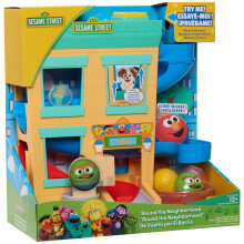 SESAME STREET 'Round The Neighborhood 4-teiliger Ball Drop Spielset und Figuren, Geräusche und Phrasen, Spielzeug für 12 Monate