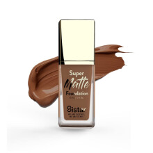Sistar Super Matte Foundation Zdokonalujc tekut make-up Pln pokryt Kontrola lesku Beztn Dlouh noen 30 ml / 1 fl. oz. (Sienna)