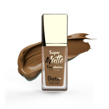 Sistar Super Matte Foundation Zdokonalujc tekut make-up Pln pokryt Kontrola lesku Beztn Dlouh noen 30 ml / 1 fl. oz. (Bohat)