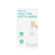 Frida Baby Poo + Pee Potty Liners Leak-Proof Super-Absorbent Liners Potty Bags Fits Most Potty Chairs for Easy Cleanup 30 Count