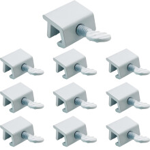 Nu-s?t l?s | Skydningsvinduel?s | Tommelfingerens skruevindue til vinduessikkerhed | Hardware til hjemmeforbedring og d?r (White 10 Pack)