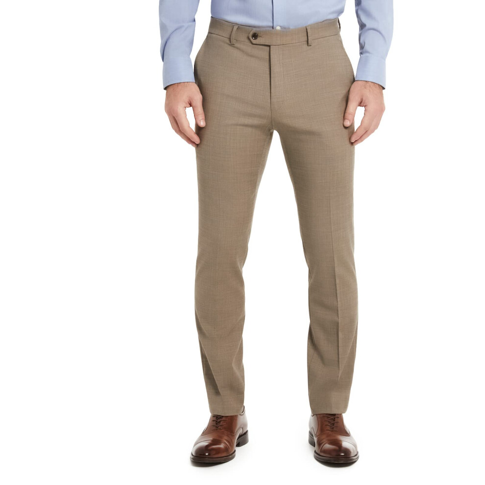 Tommy Hilfiger Men's Th Flex Modern Fit Suit Separates Pant Tan 31W
