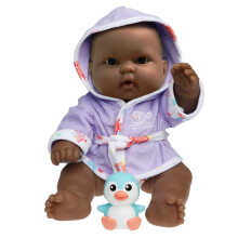 JC Toys Badezeit-Geschenkset mit entzckenden afroamerikanischen Lots to Love Babies, 14 Zoll groen, waschbaren Vinylpuppen, gekleidet in einen Kapu