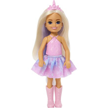 Barbie Dreamtopia Chelsea Petite poup   e licorne avec cheveux lavande et corne