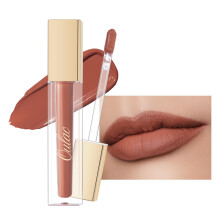 Oulac Matte Liquid Red Lipstick for Women  Orange-Brown Tones Red Lip Gloss Long Lasting  Highly Pigmern Lip Color with Vitamin E & Rose Oil