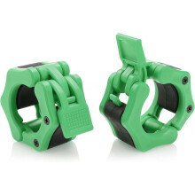HACUBA FITNESS Olympische halterklemmen, snelsluiters, paar gewichtsclips voor 2 inch halterstang, GROEN