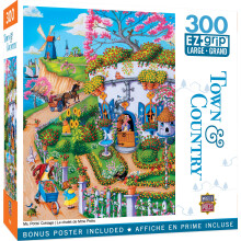 MasterPieces Town & Country - Παζλ Ms. Potts Cottage 300τμχ Ezgrip - Ζωντανά Χρώματα και Ανθεκτικά Κομμάτια
