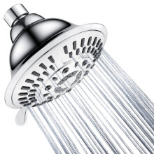BRIGHT SHOWERS High Pressure 5-Function Rain Shower Head  Luxury Bathr