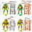 Teenage Mutant Ninja Turtles Teenage Mutant Ninja Turtles: Mutant Mayhem Basic Figure Turtle 4-Pack 2