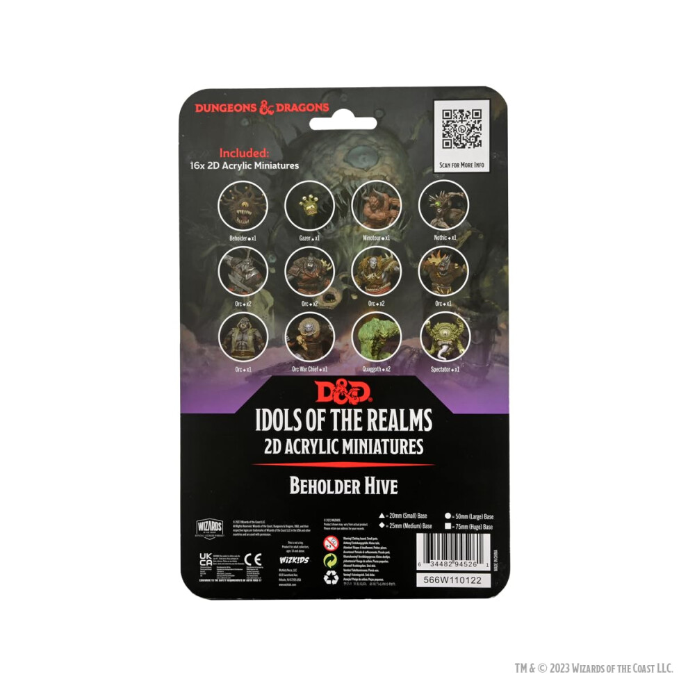 Wizkids D&D Idols Of The Realms: Beholder Hive - Set 2D Dungeons And Dragons Miniature-image