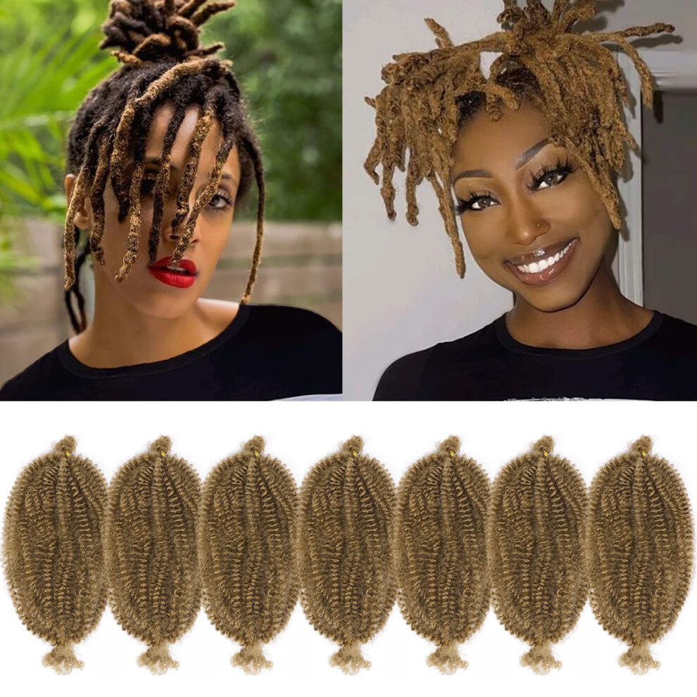 Gowit Unisex Not,Specified Marley Hair 10 Inch 7 Packs Honey Blonde Marley Twist Braiding Hair For Soft Faux Locs Crochet Hair Pre Separated Springy Afro Twist Hair Pr