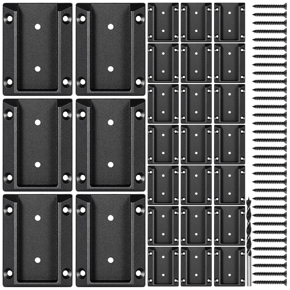 Epcee Lot de 60 supports de garde-corps en aluminium ADC12 pour garde-corps de terrasse en bois 2x4 en fait 15x35