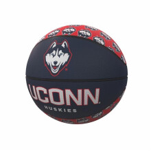 Logo Brands 226-91MR-1 UConn Repeating Logo Mini-Size Rubber Basketball