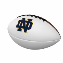 Logo Brands 190-93MA-1 Notre Dame Mini Size Autograph Football, White