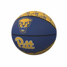 Logo Brands 198-91MR-1 Pittsburgh Repeating Logo Mini-Size Rubber Basketball