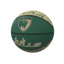 Logo Brands 211-91MR-1 South Florida Repeating Logo Mini-Size Rubber Basketball
