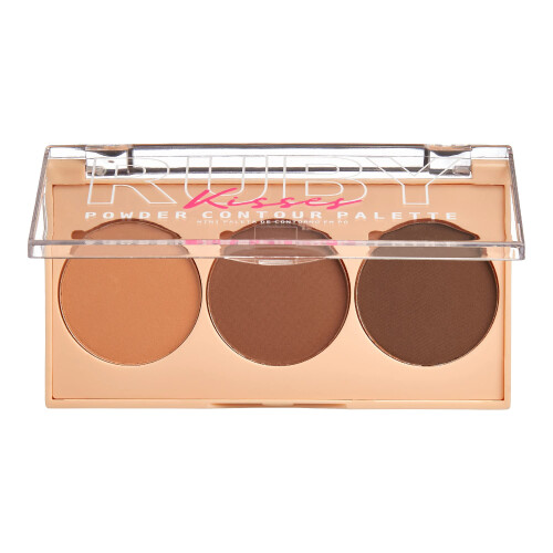 Ruby Kisses 3-in-1 Παλέτα Contour, Conceal, Highlight Mini Παλέτα, Μακράς Διάρκειας, Εύκολη στην Ανάμειξη 1