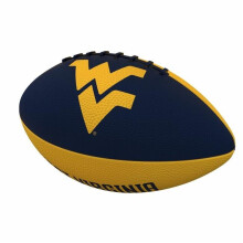 Logo Brands 239-93JR-2 West Virginia Pinwheel Logo Junior Size Rubber Football