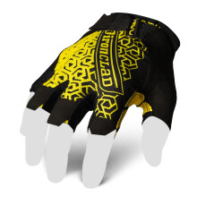 Ironclad Gaming Gloves Half Finger Coverage Precision Fit Performance Silicone Grip Moisture Wicking Construction Yellow an