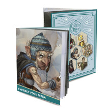 Ultra PRO - Critical Role RPG Folio s nálepkami Ft. (Chetney Pockapea) sa dodáva s dvoma stránkami s 9 vreckami na karty štandardnej velkosti pre