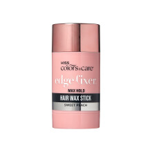 KISS COLORS & CARE Haarwax Stick 2,47 OZ (Sweet Peach) - Moeiteloze Edge Styling 24 uur Hold Niet-vette Vlokvrije Biotine B7 & Sheaboter Strakke Resul