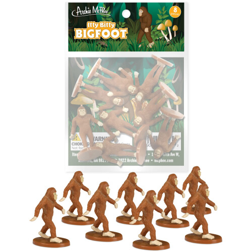 Tilbehør Archie McPhee Itty Bitty Bigfoot 8 Pack