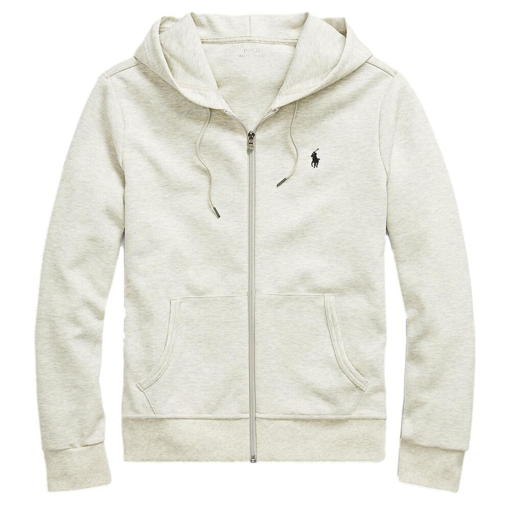 POLO RALPH LAUREN Double Knit Tech Fleece Hoodie - XL - LiteGreyHtr