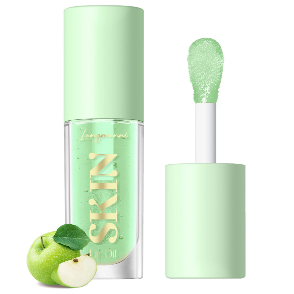 Langmanni Moisturizing Lip Oil No-Sticky Lip Gloss Lip Balm Lip Care F