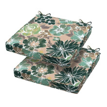 Almofada de Assento com Cantos Quadrados Magpie Fabrics, 18" x 18" x 2.5", 2 Unidades, Impermeável