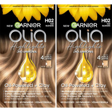 Garnier Hair Color Olia Ammonia-Free Permanent Hair Dye  H02 Highlights for Blondes  2 Count Packaging May Vary