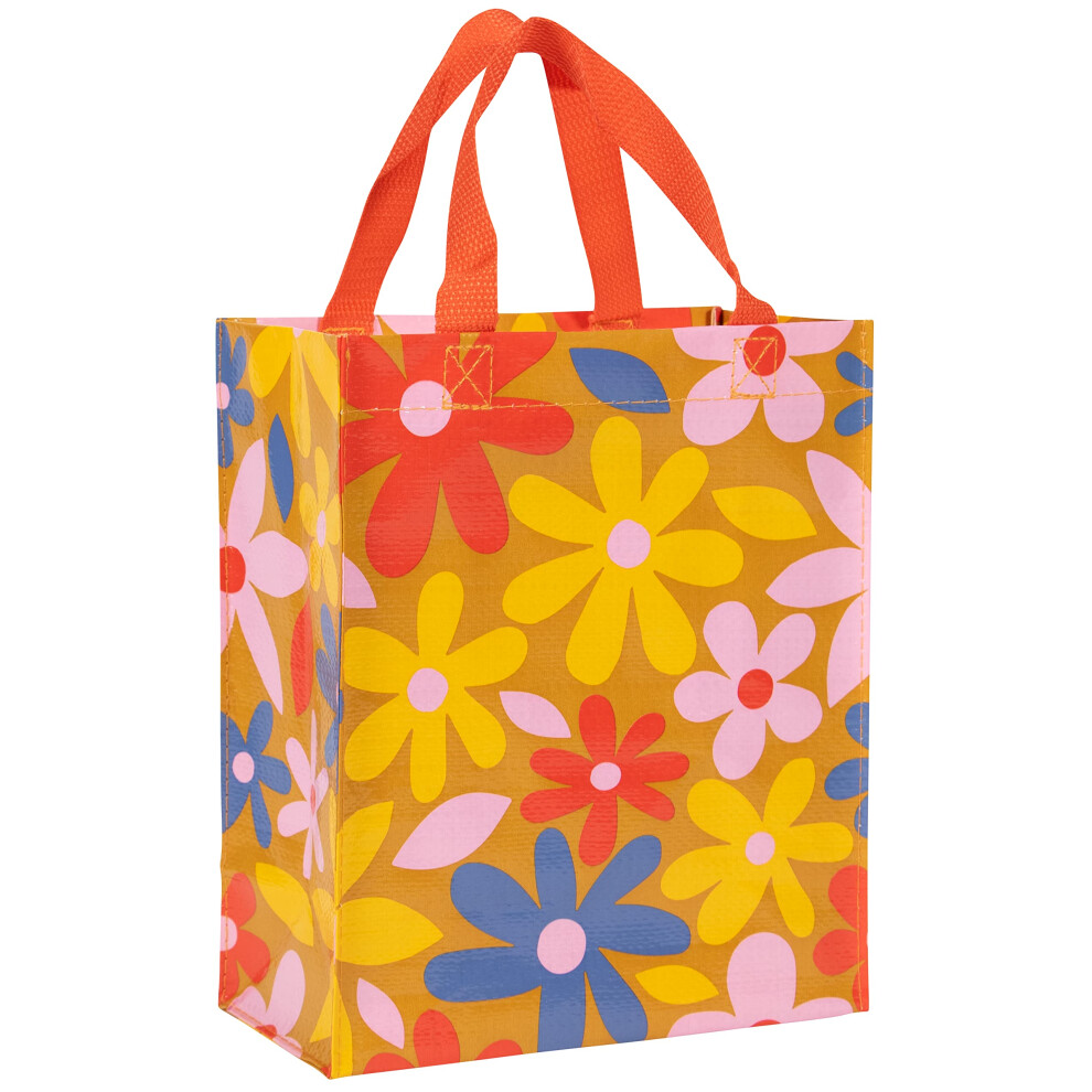 Blue Q Groovy Flower Handy Tote from Reusable lunch bag  little tote  gift bag  easytowipeclean  95 recycled material  10
