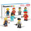 Picasso Toys Μαγνητικές Φιγούρες 4 Τεμ. Κατασκευαστής Πόλης για Μαγνητικά Κεραμίδια 1