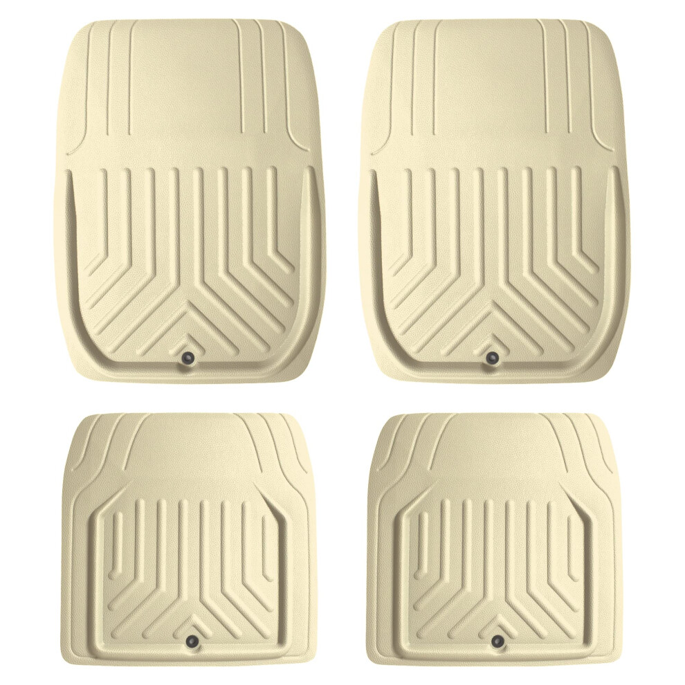 Fh Group Automotive Floor Mats - Faux Leather Deep Dish Floor Mats Tr 196342071423