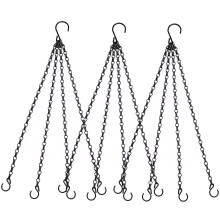 Heybe 20 pouces de panier suspendu chane de paniers a 4 points chanes suspendues avec crochets pour les planteurs en pot mangeoires a oiseaux L